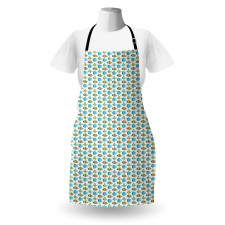 Doodle Marine Cartoon Apron