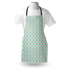 Doodle Marine Cartoon Apron