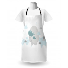 Whales Moon Castles Apron