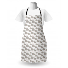 Rhinoceros Girl Bow Apron