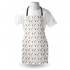 Tropic Leaves Stripes Apron