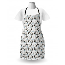 Longboats Viking Folk Apron