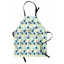 Pastel Tone Abstract Petals Apron