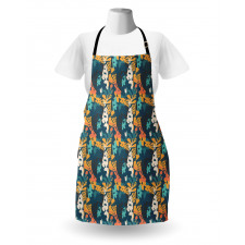 Paintbrush Petals Sketchy Apron