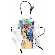 Floral Spring Woman Teen Apron