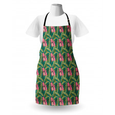 Banana Leaves Hibiscus Apron