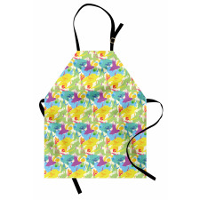 Trippy Paintbrush Pattern Apron