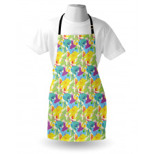 Trippy Paintbrush Pattern Apron