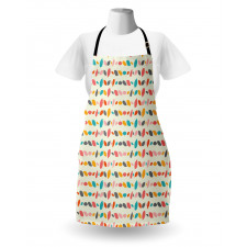 Leaves in Pastel Shades Apron