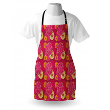 Big Blossoms Doodle Petals Apron