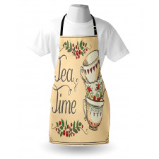 Flowers and Berries with Swirls Apron