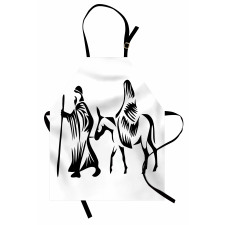 Abstract People Traveling Apron