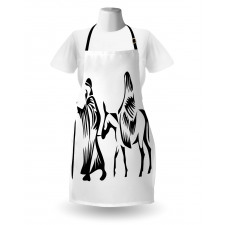 Abstract People Traveling Apron