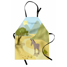 Wildlife Habitat Flat Design Apron