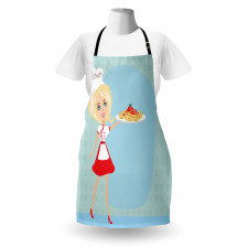 Blonde Chef with Spaghetti Apron