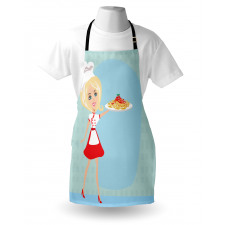 Blonde Chef with Spaghetti Apron