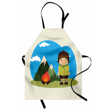 Kid Campfire on Mountains Apron