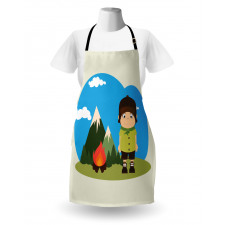 Kid Campfire on Mountains Apron