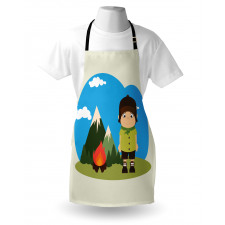 Kid Campfire on Mountains Apron