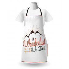 Wanderlust We Trust Text Apron