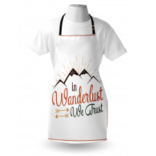 Wanderlust We Trust Text Apron