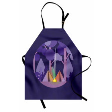 Forest Scenery with Tents Apron