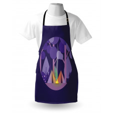 Forest Scenery with Tents Apron