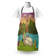 Best Friends Go Camping Apron