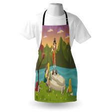 Best Friends Go Camping Apron