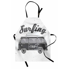 Vintage Van and Surfing Words Apron