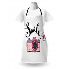 Smile Typography Romantic Apron