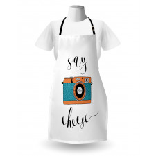 Say Cheese Lettering Photo Apron