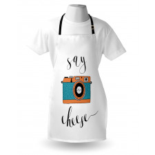 Say Cheese Lettering Photo Apron