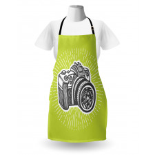 Sketch Style Camera Design Apron