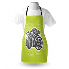 Sketch Style Camera Design Apron