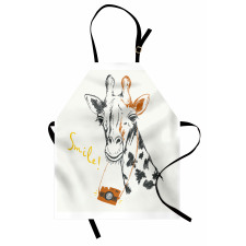 Smile Words with Giraffe Apron