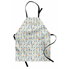 Doodle Style Fruit Halves Apron