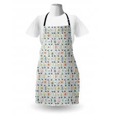 Doodle Style Fruit Halves Apron