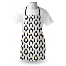 Abstract Silhouette Pattern Apron