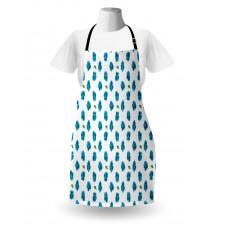 Watercolor Forget-Me-Not Apron