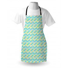 Abstract Herb Leafy Stems Apron