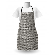 Rough Lines Tribal Doodle Apron