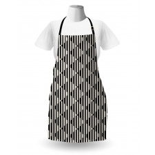 Retro Lines and Triangles Apron