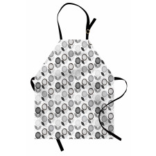 Abstract Blossoms Monochrome Apron