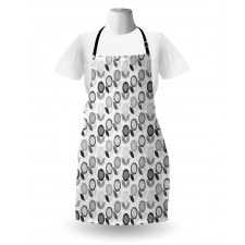 Abstract Blossoms Monochrome Apron