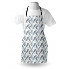 Abstract Bird Silhouettes Apron