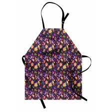 Birds and Colorful Flowers Apron