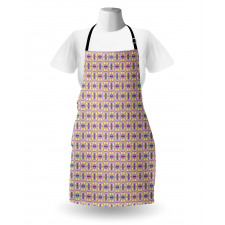 Retro Colorful Funky Tiles Apron