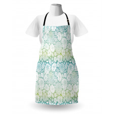 Soft Toned Blossom Petals Apron