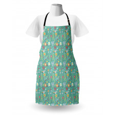 Tulips Daisy Lily Blooms Apron